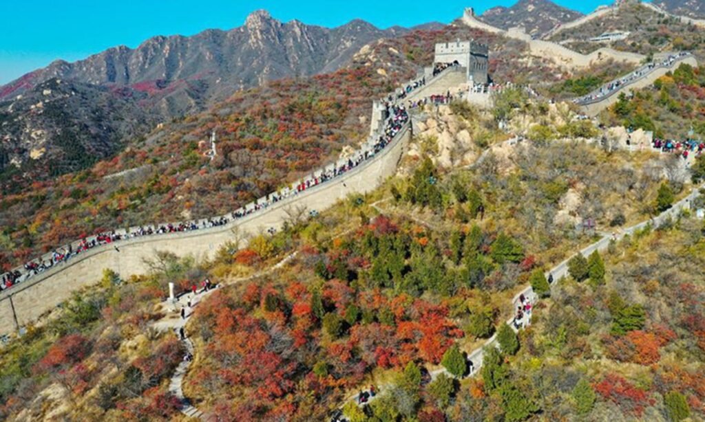 Badaling Great Wall Badaling is the most famous section of the Great Wall and is located just 47 miles north of Beijing.
